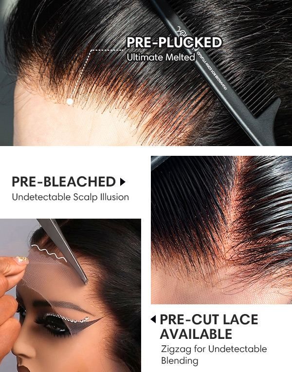 BOO 100%human hair 200% Density 10-16 Inch Short Bob Wig Human Hair Glueless 13x4 Straight HD Lace Front Wigs Straight Bob Lace Front Wigs for Women Natural black Glueless Wig Human Hair Invisible Lace Front Wig