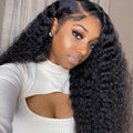 13x4 Pre Everything Crimps Curl Crimped Deep Waves High-volume Look Lace Frontal Wig 150% Density Beginner Friendly