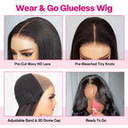 13x4 Pre Everything Crimps Curl Crimped Deep Waves High-volume Look Lace Frontal Wig 150% Density Beginner Friendly