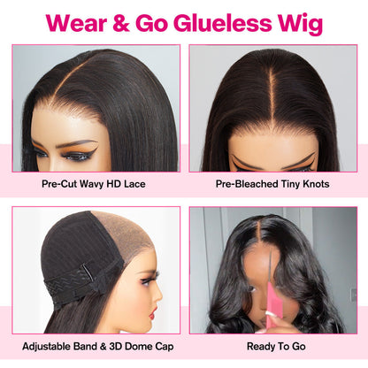 13x4 Pre Everything Crimps Curl Crimped Deep Waves High-volume Look Lace Frontal Wig 150% Density Beginner Friendly