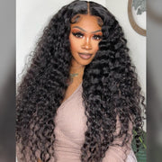 13x4 Pre Everything Crimps Curl Crimped Deep Waves High-volume Look Lace Frontal Wig 150% Density Beginner Friendly
