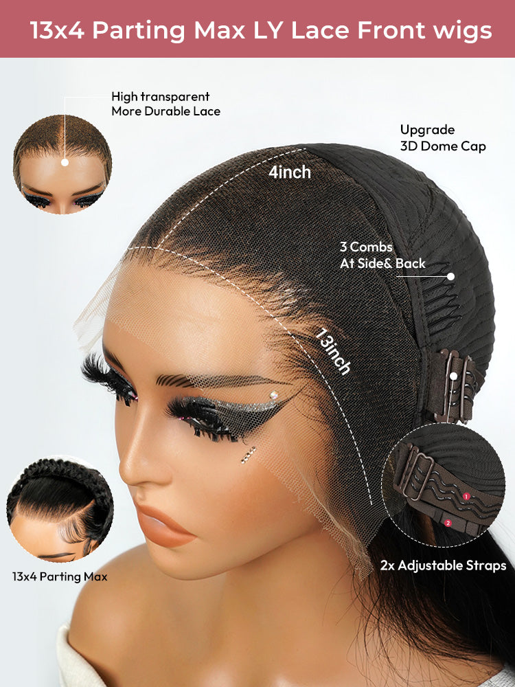 7x5 Glueless Lace Natural Black Yaki Straight Hair Pre Layered Short Bob Bleached Knots Drawstring Wig Beginner Friendly