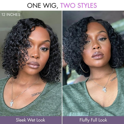 Water Wave HD Lace Front Wig Wear Go Glueless 5x5 Closure Pre-Cut Human Hair Transparent Lace Wigs