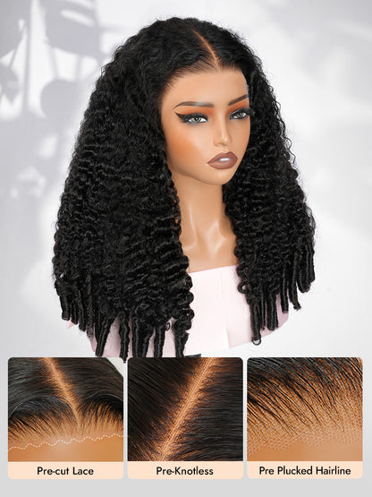 Wear Go Wig Full Curly 7x5 13x4 HD Glueless Wigs Burmese Curly 250% Density Water Wave Human Hair