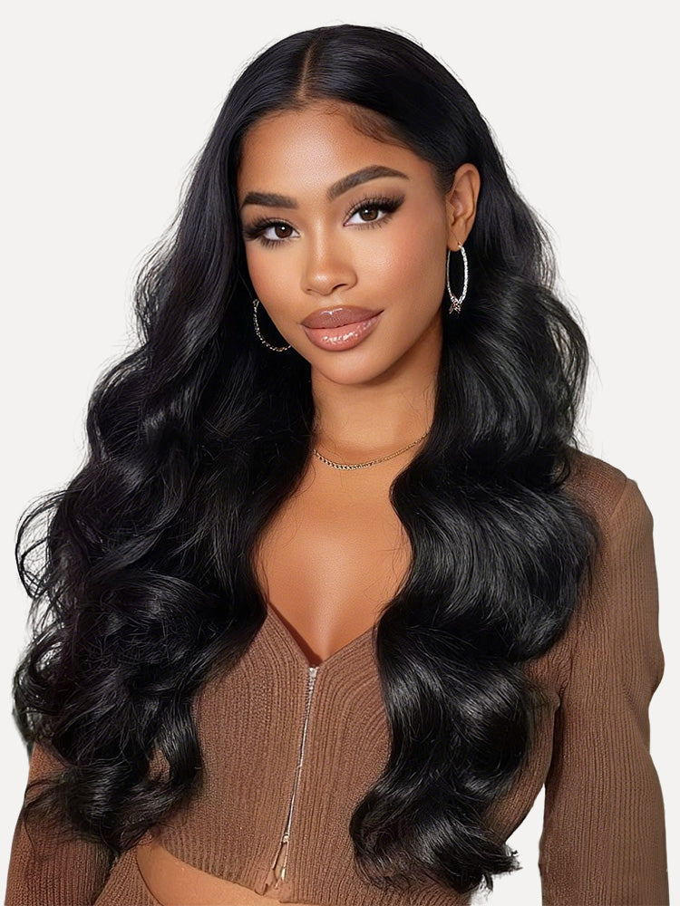 Wear Go Wig Body Wave Hair 13×4 Glueless 13×6 HD Lace Front Wig 180% Density Human Hair Pre Plucked