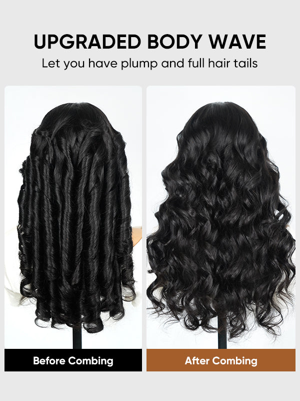 Wear Go Wig Body Wave Hair 13×4 Glueless 13×6 HD Lace Front Wig 180% Density Human Hair Pre Plucked