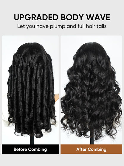 Wear Go Wig Body Wave Hair 13×4 Glueless 13×6 HD Lace Front Wig 180% Density Human Hair Pre Plucked