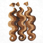 Piano Color Body Wave Boho Bulk Hair for Braiding Bundles Hair Extensions
