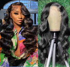 Lace Front Wig Human Hair 13x6 HD Body Wave Pre Plucked 180 Density 10A Glueless Wigs
