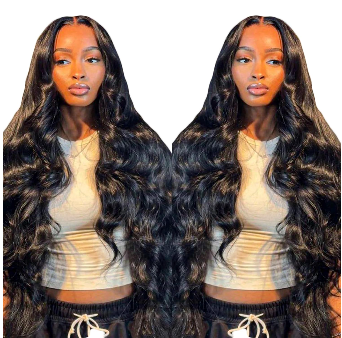 5x5 Glueless Wigs Human Hair Body Wave Lace Front Wigs Put On and Go Glueless Wig with Pre-plucked