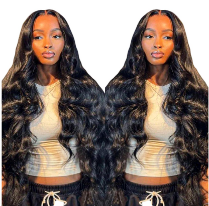 5x5 Glueless Wigs Human Hair Body Wave Lace Front Wigs Put On and Go Glueless Wig with Pre-plucked