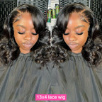 Body Wave 13x4 Lace Frontal Bob Wig Human Hair Remy Short Glueless Pre Cut Lace Wig