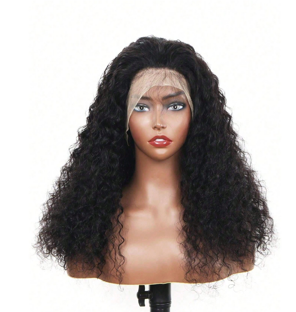 Deep Wave Curly Hair Wig 13x6 Lace Front Wig Human Hair Natural Color Curly Wigs