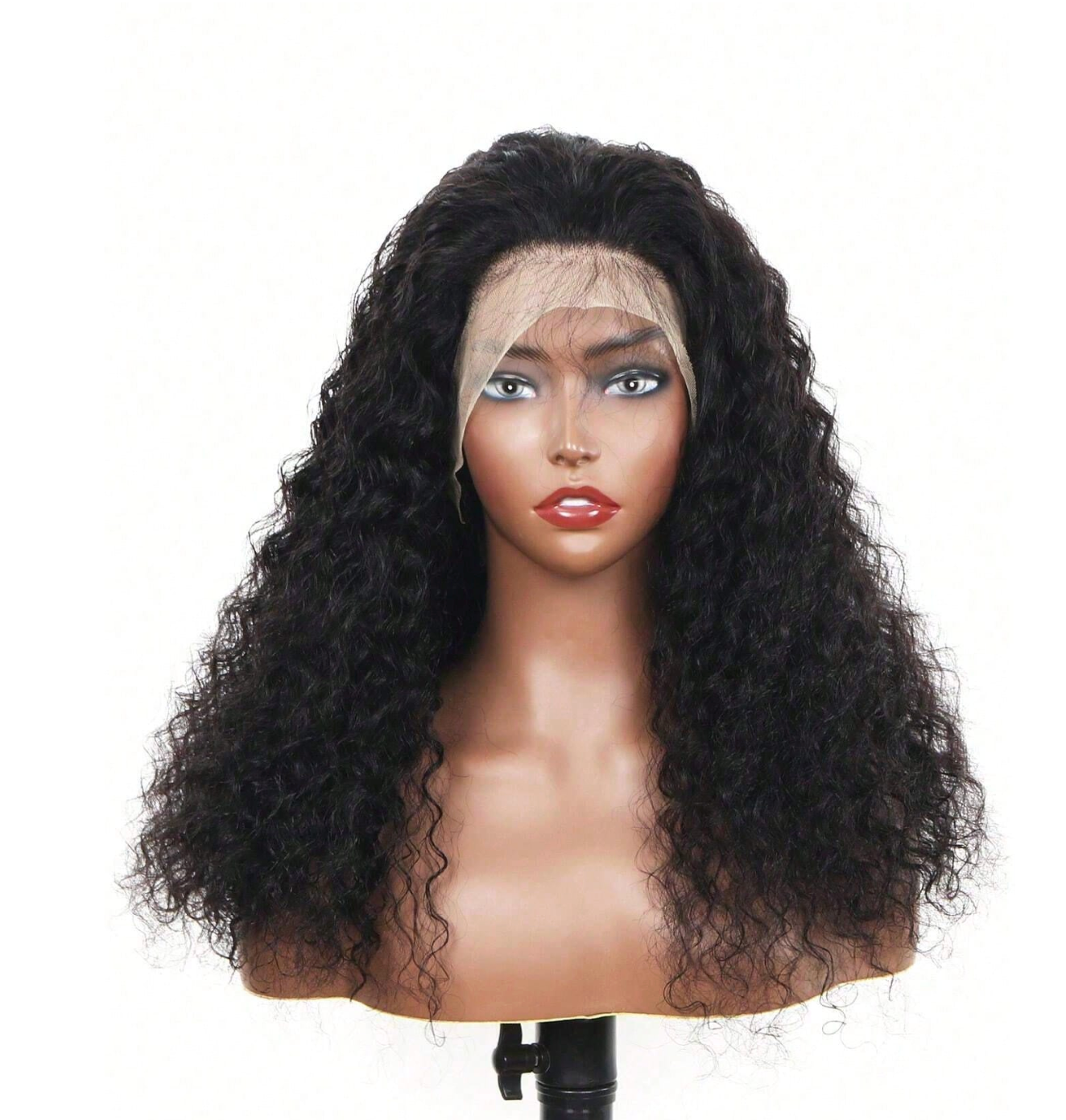 Deep Wave Curly Hair Wig 13x6 Lace Front Wig Human Hair Natural Color Curly Wigs