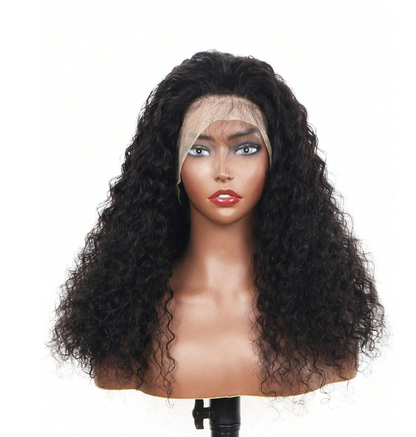 Deep Wave Curly Hair Wig 13x6 Lace Front Wig Human Hair Natural Color Curly Wigs