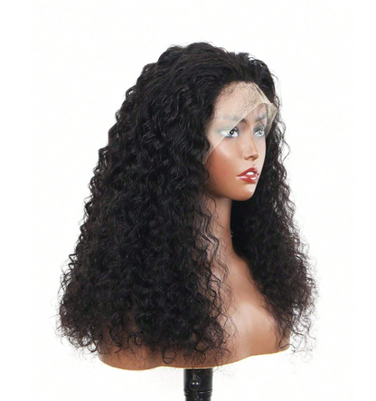 Deep Wave Curly Hair Wig 13x6 Lace Front Wig Human Hair Natural Color Curly Wigs