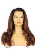 PreCut 13x6 HD Lace Ombre Brown Dark Roots Wear Go Glueless Wave Wig Body Wave Hair