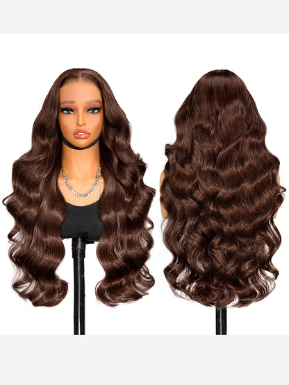 Lace Front Wig Human Hair 13x6 HD Body Wave Pre Plucked 180 Density 10A Glueless Wigs