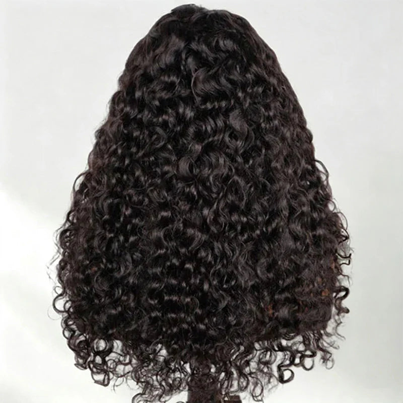 [WEAR GO HALF WIG] boohair New In Beach Curly Half Wig Seamless Flip Over Drawstring Glueless Wig Beginner Friendly