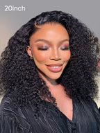 Ready To Go  250% Density Popping Short Bob Cut Curly Glueless HD Lace Front Wigs Human Hair Wigs