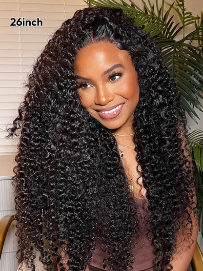 Deep Wave Curly Hair Wig 13x6 Lace Front Wig Human Hair Natural Color Curly Wigs