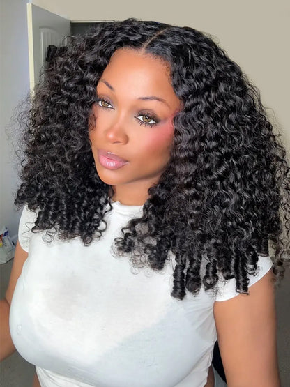Wear Go Wig Full Curly 7x5 13x4 HD Glueless Wigs Burmese Curly 250% Density Water Wave Human Hair