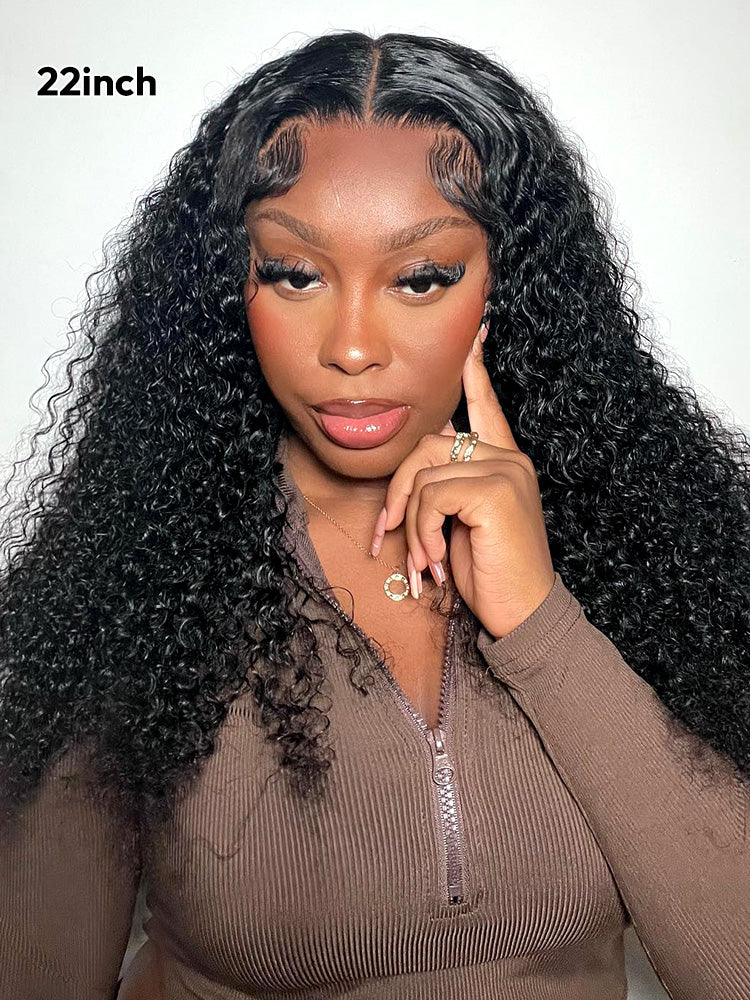 Deep Wave Curly Hair Wig 13x6 Lace Front Wig Human Hair Natural Color Curly Wigs