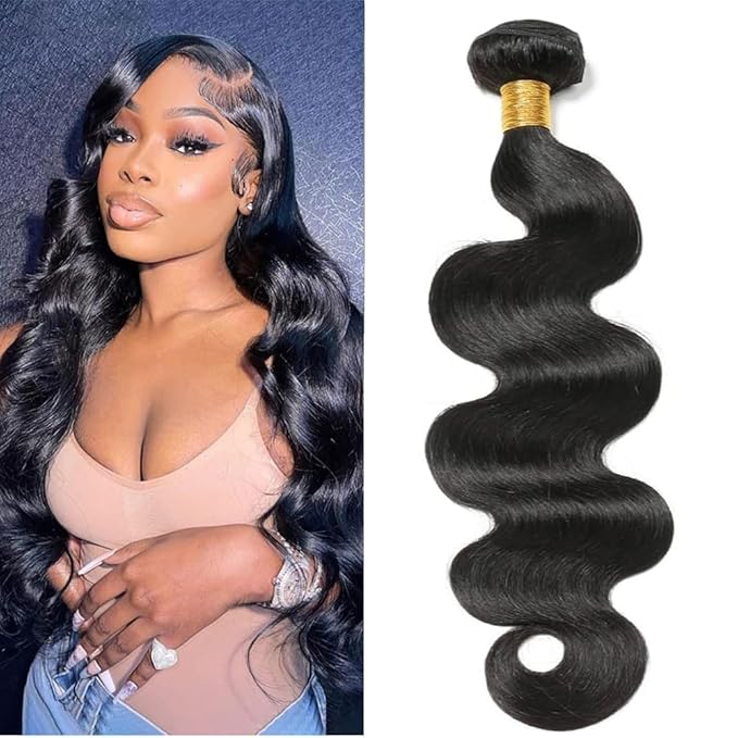 Body Wave Bulk Human Hair Bundles For Boho Braiding Natural Black