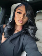 Pre Styled Efortless Chic Layer 7x5 Pre Cut Lace Frontal Wig 200% Density Face Framing Peacock Curls Glueless Ready To Wear Wig