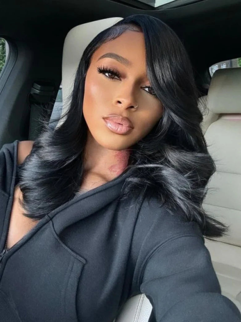 Pre Styled Efortless Chic Layer 7x5 Pre Cut Lace Frontal Wig 200% Density Face Framing Peacock Curls Glueless Ready To Wear Wig