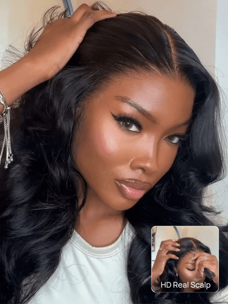 Bye Bye Knots 13x4 HD Lace Closure Put On and Go Body Wave Wig Pre Bleached Invisible Knots Glueless Wig