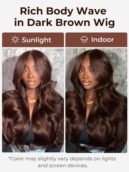 Lace Front Wig Human Hair 13x6 HD Body Wave Pre Plucked 180 Density 10A Glueless Wigs
