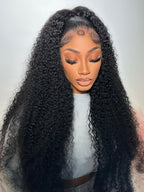 Deep Wave Curly Hair Wig 13x6 Lace Front Wig Human Hair Natural Color Curly Wigs