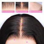 13x4 Body Wave Transparent Lace Front Wigs Human Hair Pre Plucked HD Lace Frontal Glueless Wigs with Baby Hair Natural Black