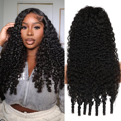 Wear Go Wig Full Curly 7x5 13x4 HD Glueless Wigs Burmese Curly 250% Density Water Wave Human Hair