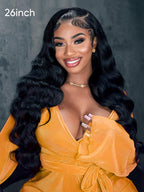 Body Wave 13*6 HD Lace Frontal Wig Glueless Human Hair Ready To Wear Pre Plucked New Upgrade Single Knot Wigs  Easy Install
