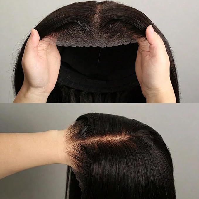 5x5 Glueless Wigs Human Hair Body Wave Lace Front Wigs Put On and Go Glueless Wig with Pre-plucked