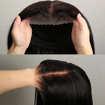 5x5 Glueless Wigs Human Hair Body Wave Lace Front Wigs Put On and Go Glueless Wig with Pre-plucked
