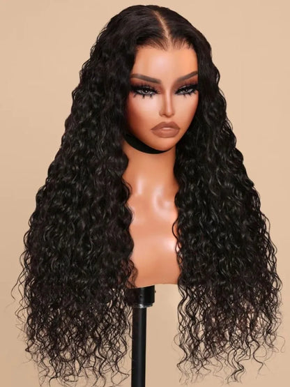Water Wave HD Lace Front Wig Wear Go Glueless 5x5 Closure Pre-Cut Human Hair Transparent Lace Wigs