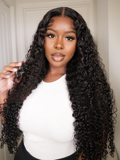 Deep Wave Curly Hair Wig 13x6 Lace Front Wig Human Hair Natural Color Curly Wigs