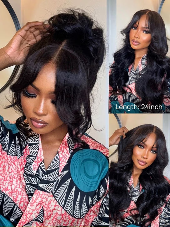 Bye Bye Knots 13x4 HD Lace Closure Put On and Go Body Wave Wig Pre Bleached Invisible Knots Glueless Wig