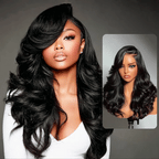 Pre Styled Efortless Chic Layer 7x5 Pre Cut Lace Frontal Wig 200% Density Face Framing Peacock Curls Glueless Ready To Wear Wig