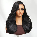 Pre Styled Efortless Chic Layer 7x5 Pre Cut Lace Frontal Wig 200% Density Face Framing Peacock Curls Glueless Ready To Wear Wig