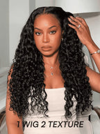 13x4 Pre Everything Crimps Curl Crimped Deep Waves High-volume Look Lace Frontal Wig 150% Density Beginner Friendly