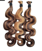 Piano Color Body Wave Boho Bulk Hair for Braiding Bundles Hair Extensions