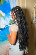 Body Wave Bulk Human Hair Bundles For Boho Braiding Natural Black