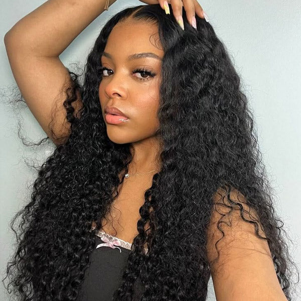 Wear Go Wig Full Curly 7x5 13x4 HD Glueless Wigs Burmese Curly 250% Density Water Wave Human Hair