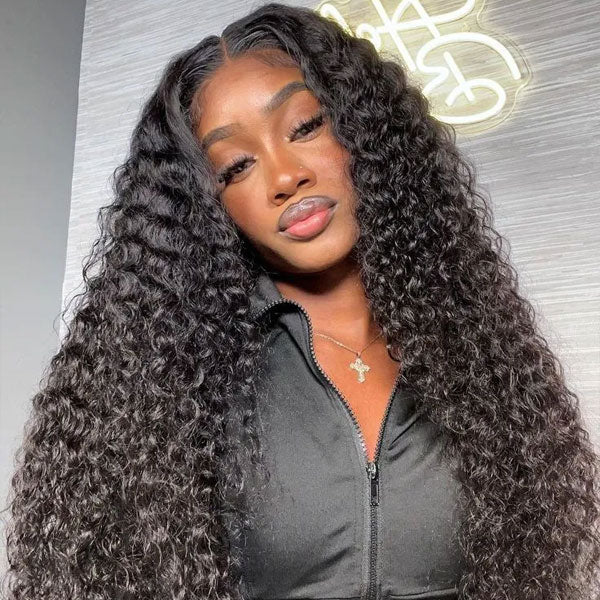 Wear Go Wig Full Curly 7x5 13x4 HD Glueless Wigs Burmese Curly 250% Density Water Wave Human Hair
