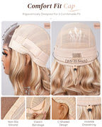 13x4 Lace Front Wigs Human Hair invisible knots Glueless Loose Body Wave Bob Wig Pre-cut Lace Brown Blonde Ombre Beginner Friendly