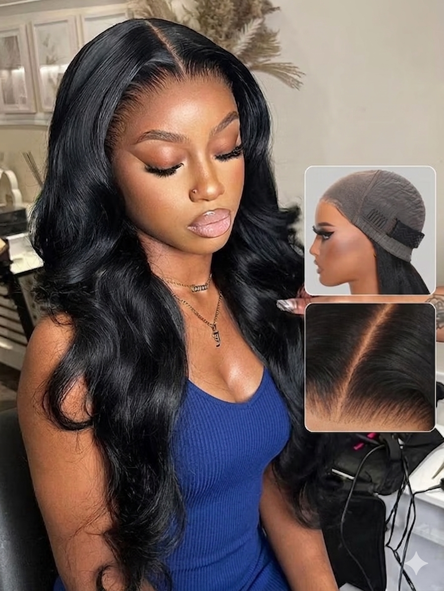 Bye Bye Knots 13x4 HD Lace Closure Put On and Go Body Wave Wig Pre Bleached Invisible Knots Glueless Wig